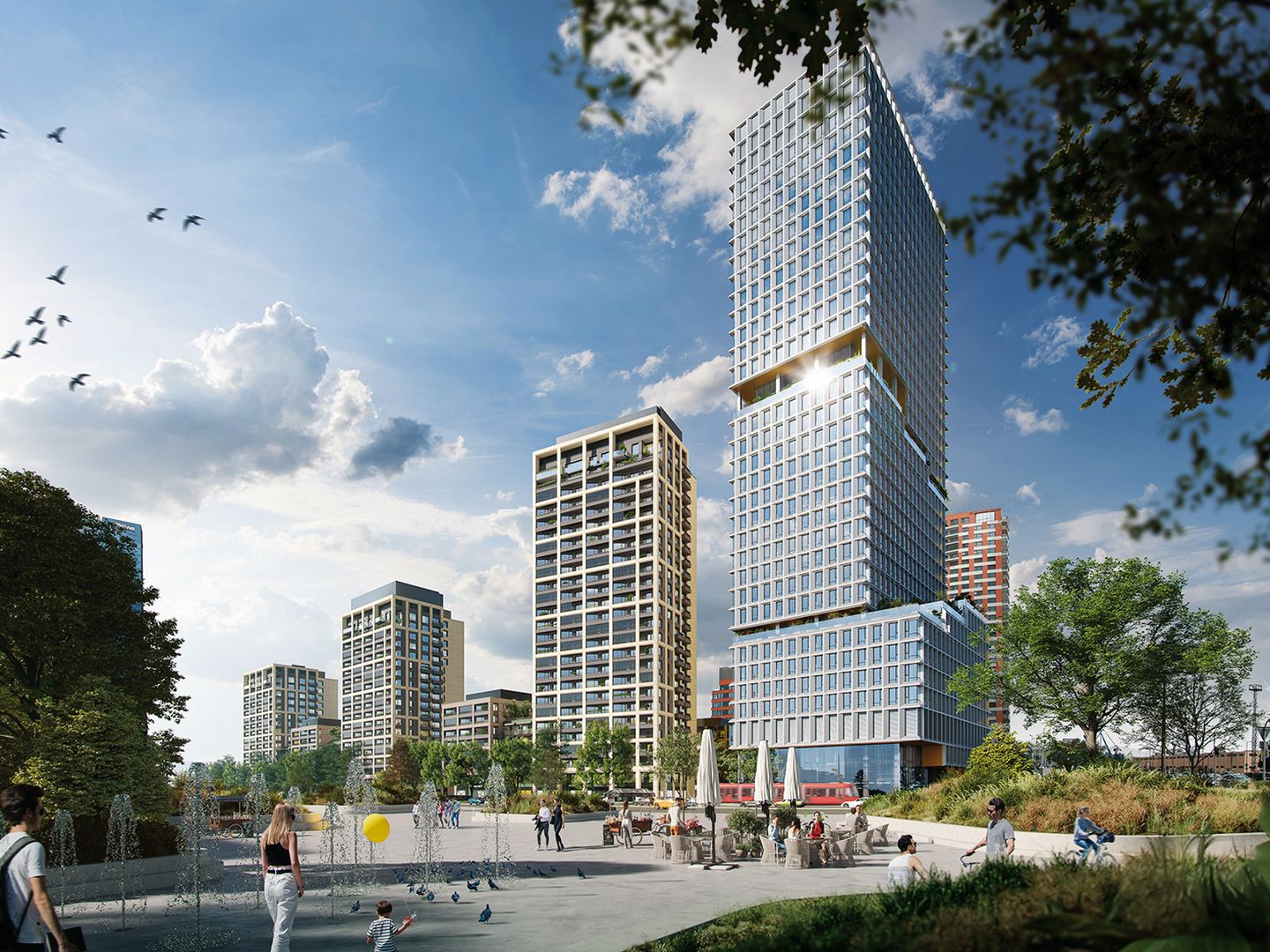 Multifunkčný projekt Down Town Yards, Bratislava, architektúra KCAP, GFI