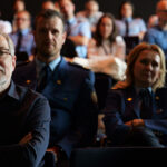 Účastníci odbornej konferencie o požiarnej bezpečnosti stavieb počas prednášky