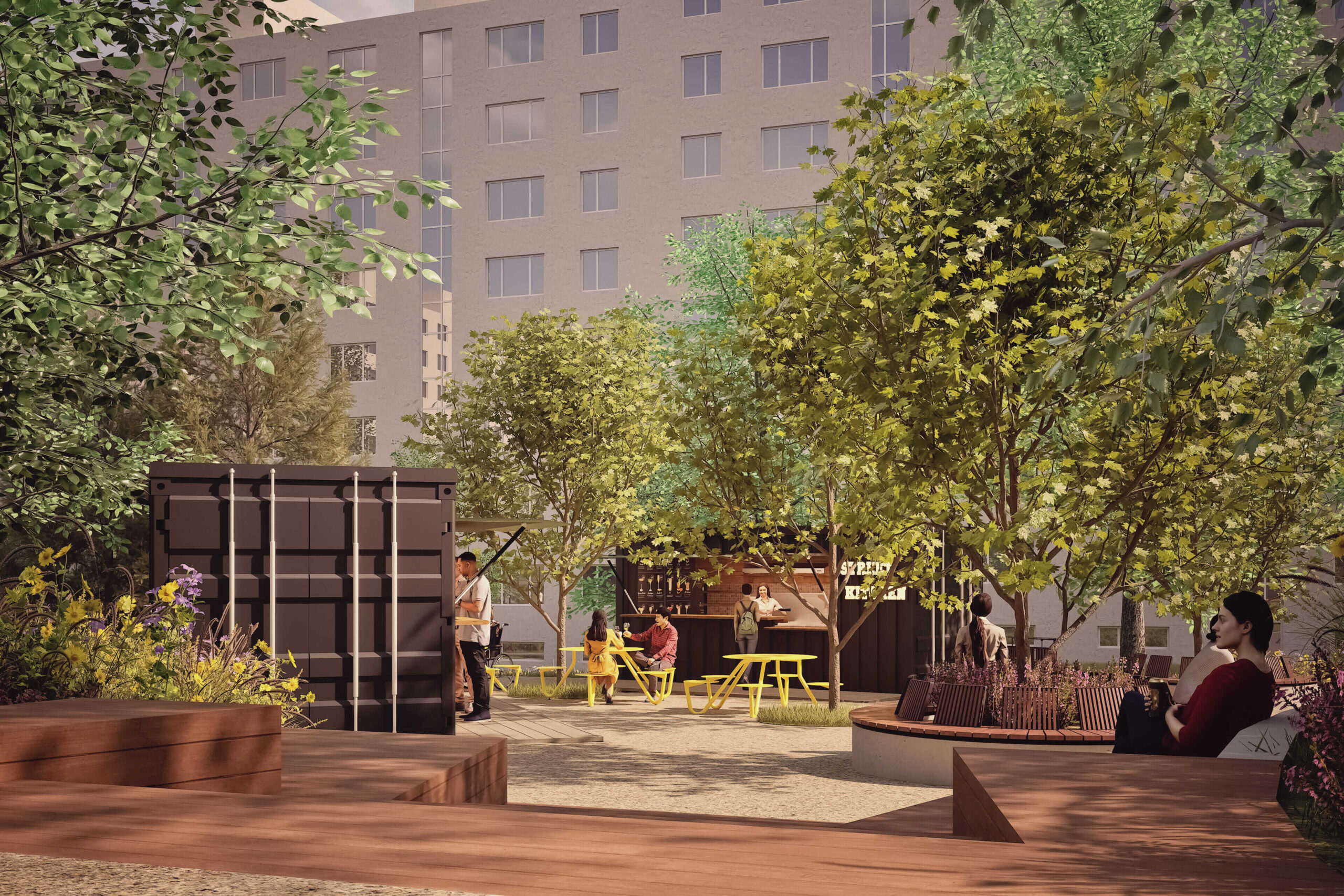 Pribudne viac oddychových plôch v tieni stromov. 