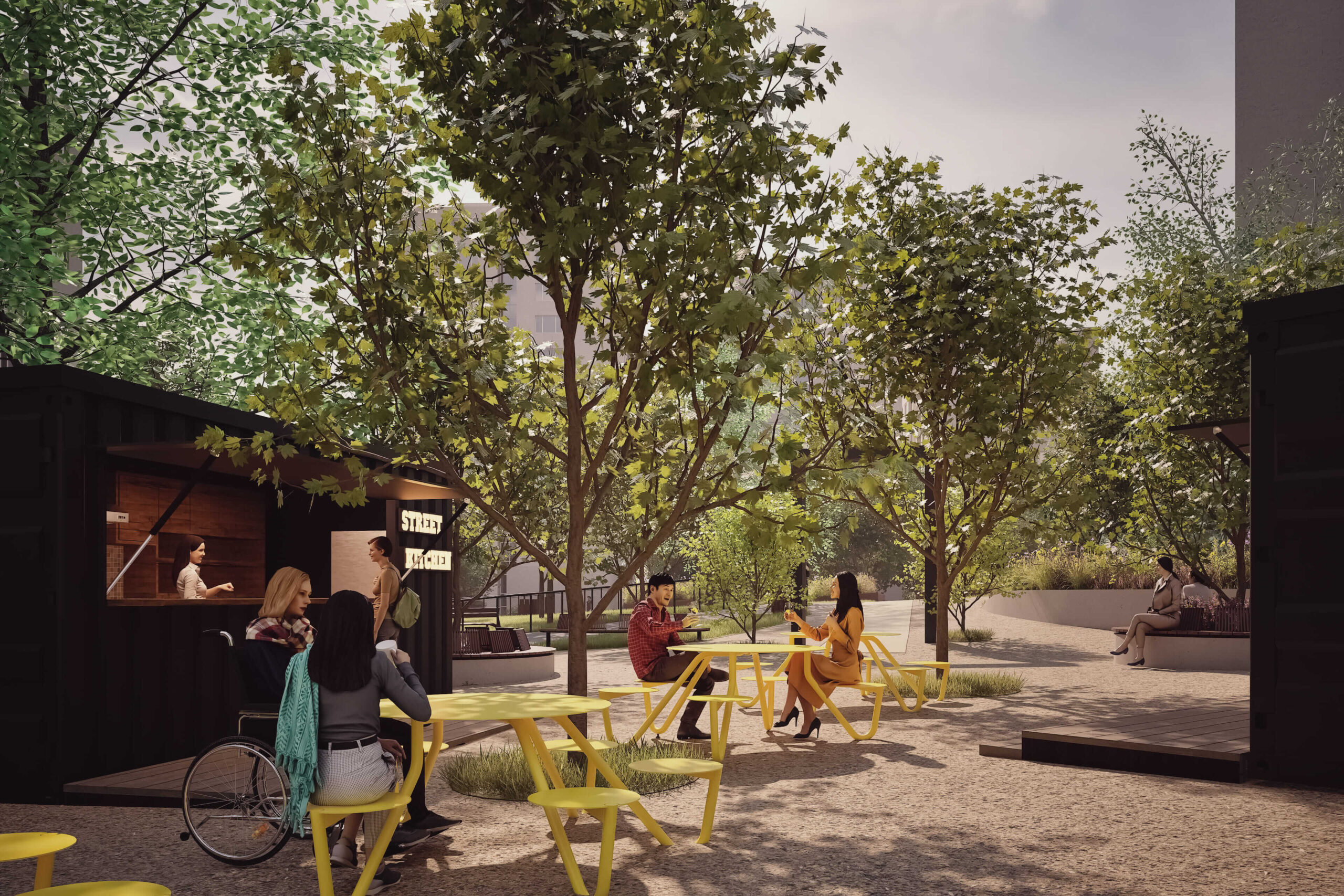 Pribudne viac oddychových plôch v tieni stromov. 