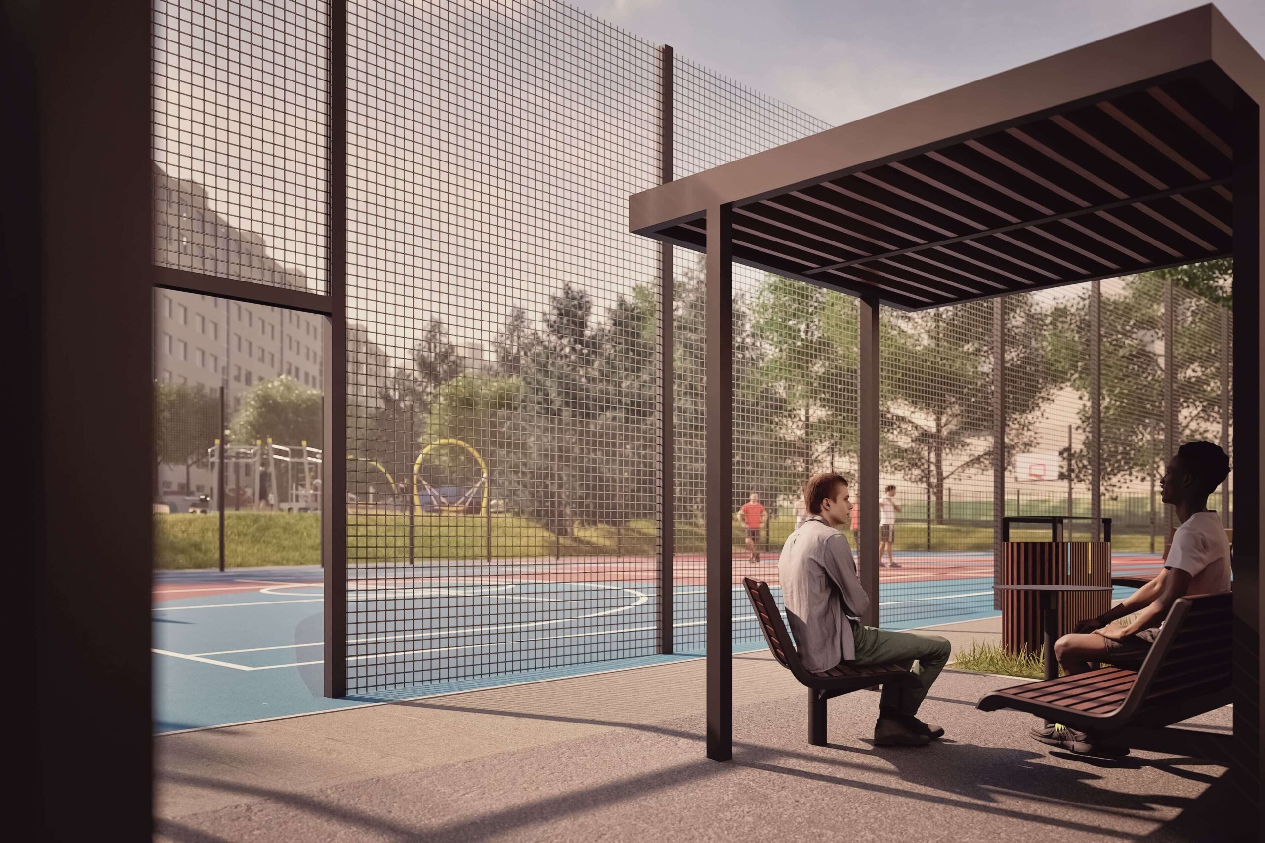 Multifunkčné ihrisko vznikne úpravou existujúcej plochy vymedzenej pre šport. 