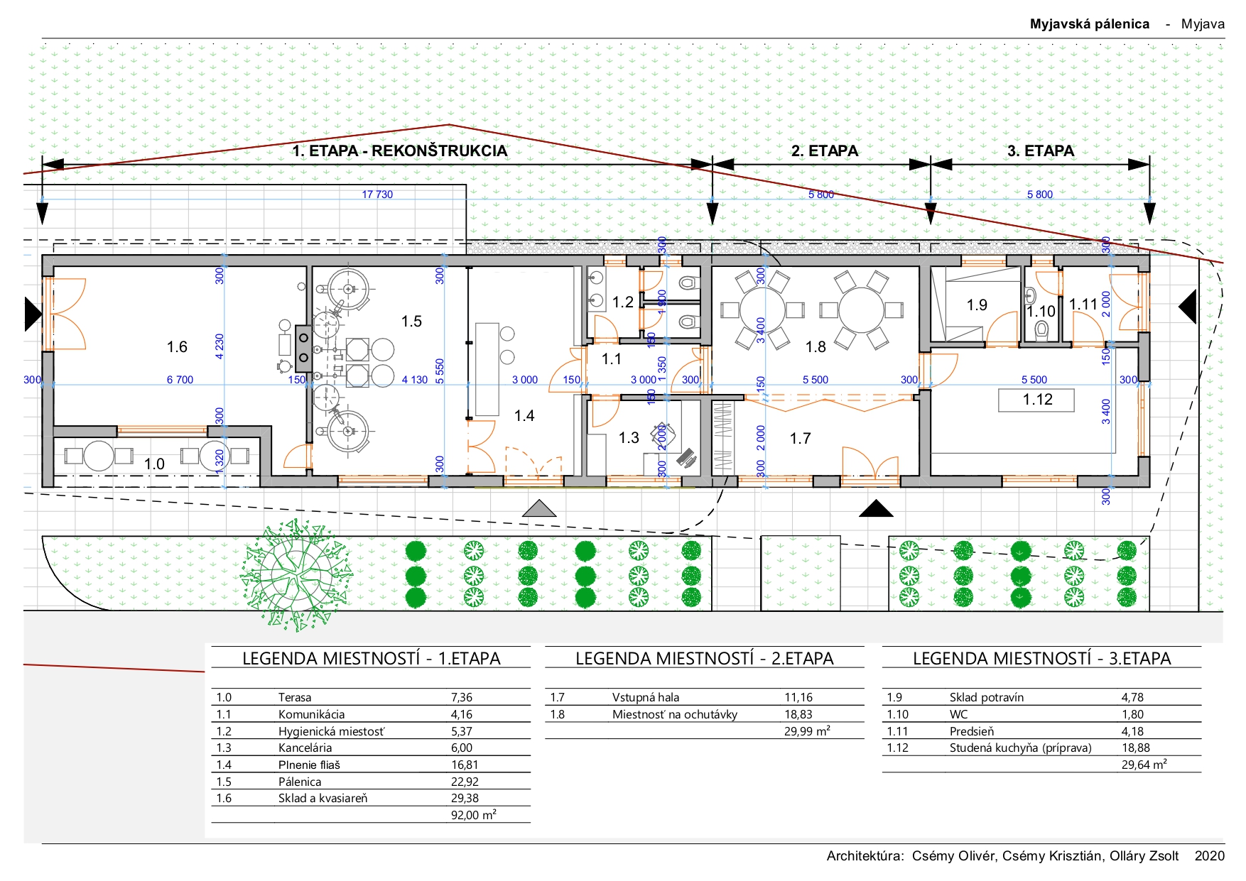 Myjavská pálenica, 1.NP 