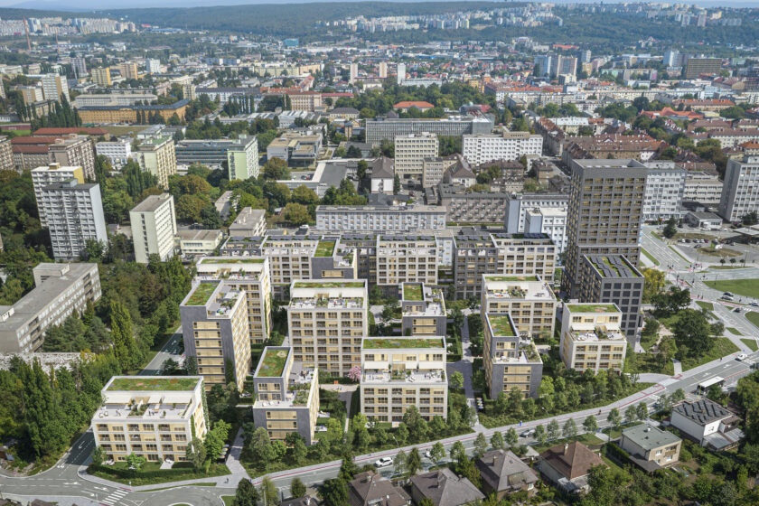 Vizualizácia modernej štvrte v Košiciach - WatsoNova.