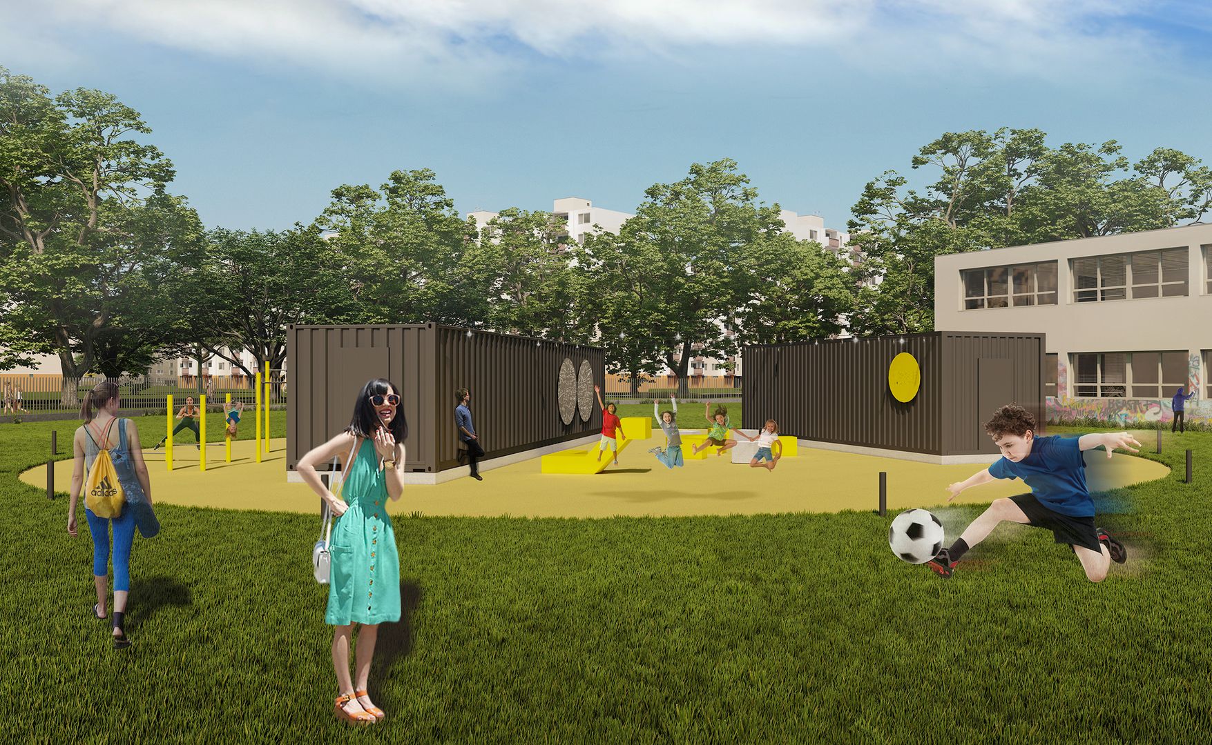 Rekonštrukcia športového areálu SPŠ Karola Adlera, Bratislava