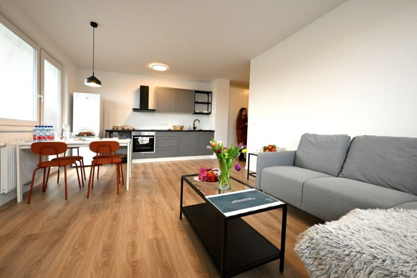 Interiér nájomného bytu v projekte Ovocné sady v Bratislave