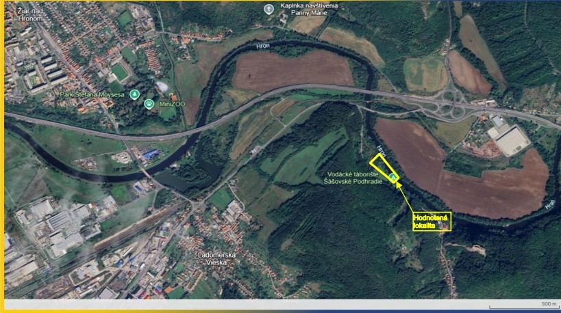 Situačná mapa umiestnenia Ekokampu.