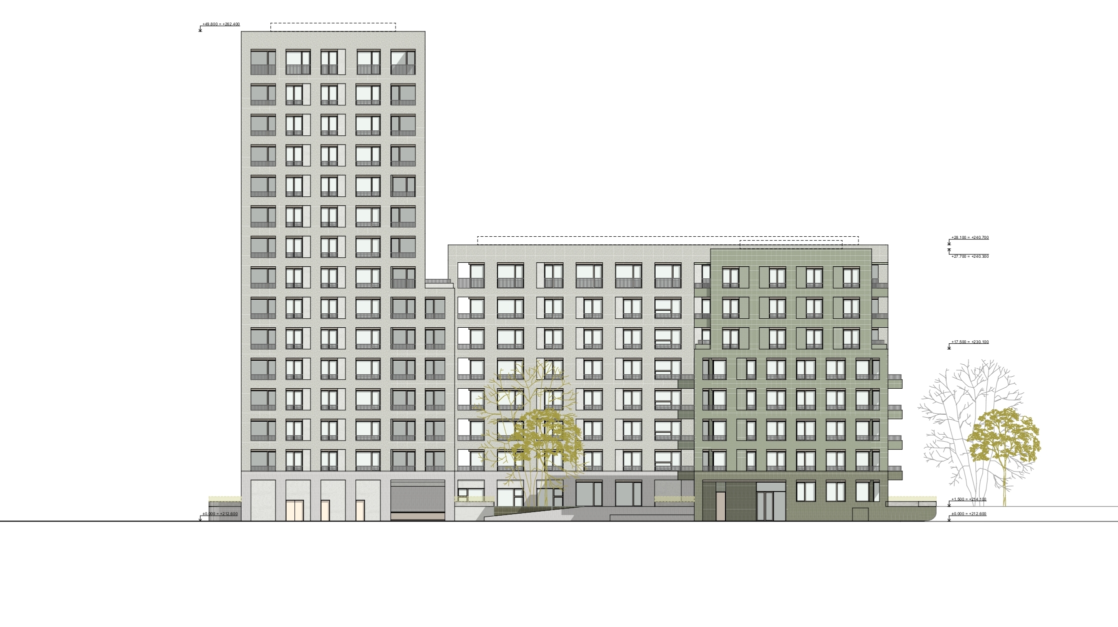 Blok L-N, severný pohľad blok-l-m-n-nova-merina-trencin