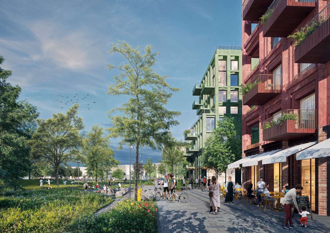 Štvrť sa bude vyznačovať nižšou mierkou zástavby.