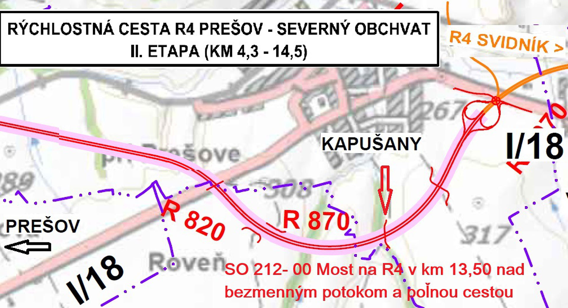 Most SO 212-00 na stavbe II. etapy severného obchvatu Prešova – zlepšovací návrh zhotoviteľa zjednodušuje a urýchľuje stavebné práce