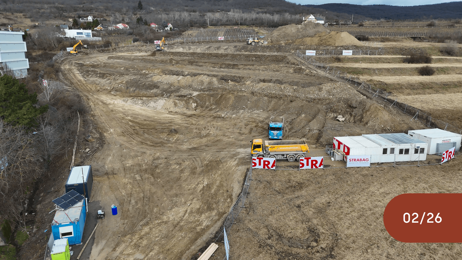 Rezidenčný projekt Terrasy - stav projektu február 2026, Bratislava-Rača