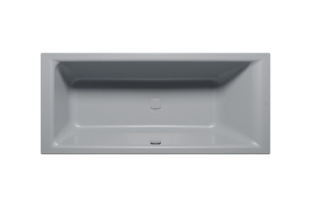 Minimalistická vaňa v sivom dizajne s čistými líniami