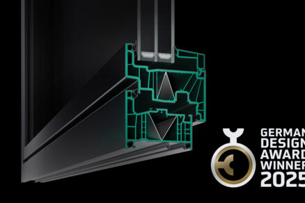Kompozitný okenný profil s technológiou RAU-FIPRO X ocenený German Design Award 2025