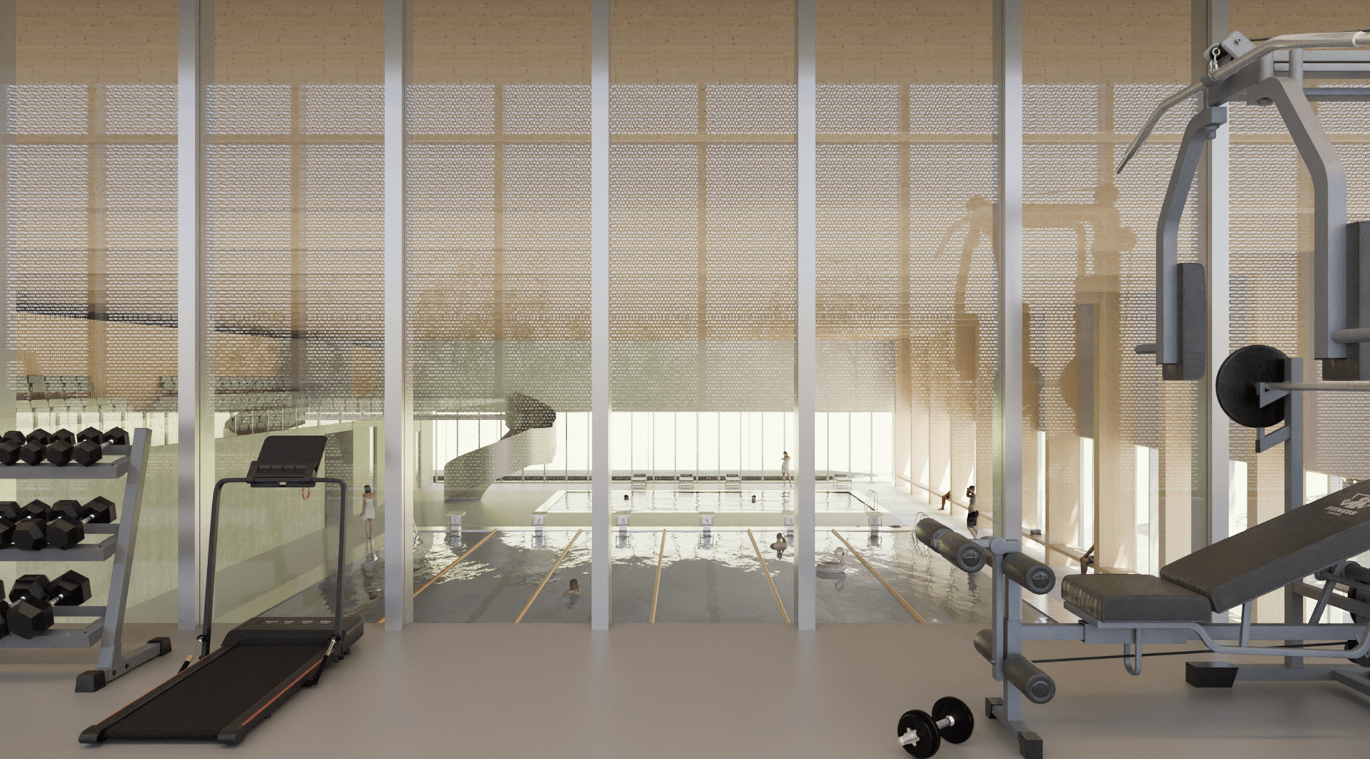 Chýbať nebude ani posilovňa či wellness centrum.