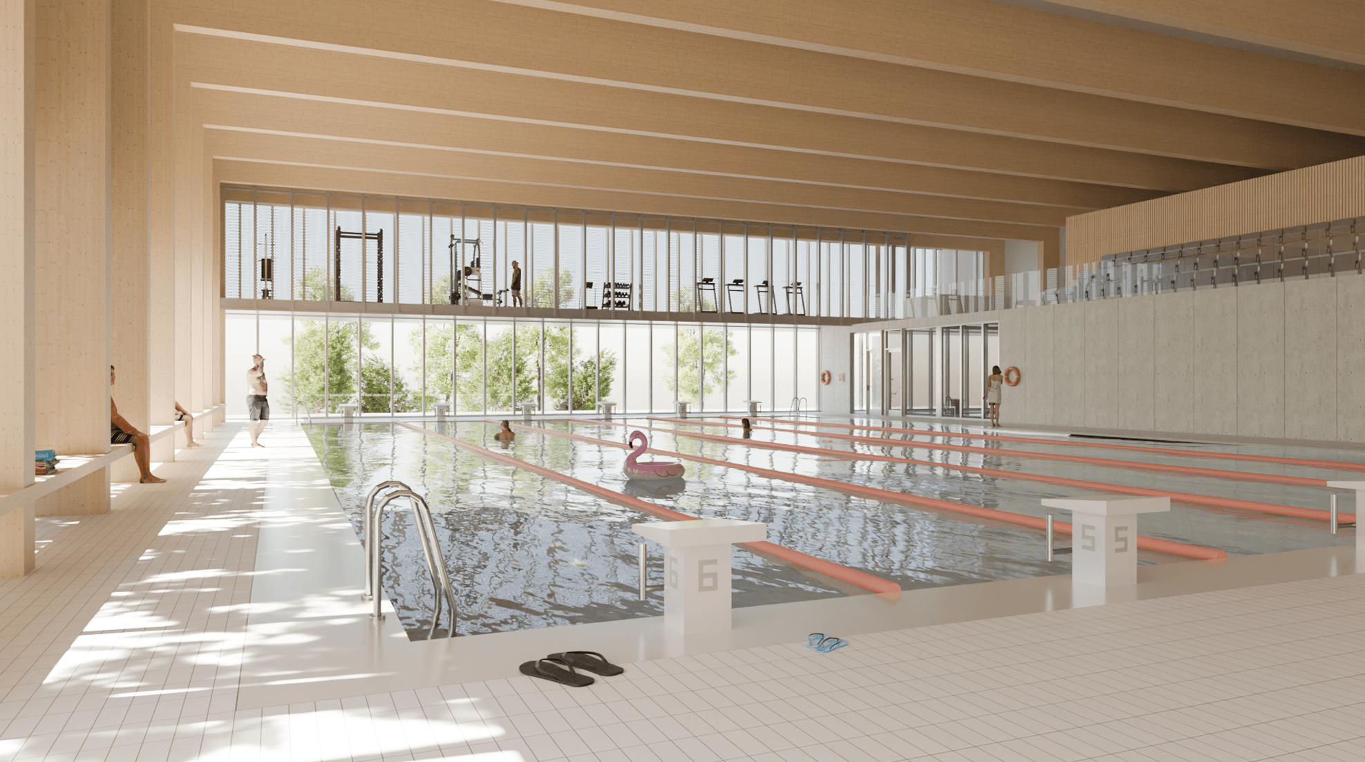 Dominantou plavárne bude 25 dlhý bazén.