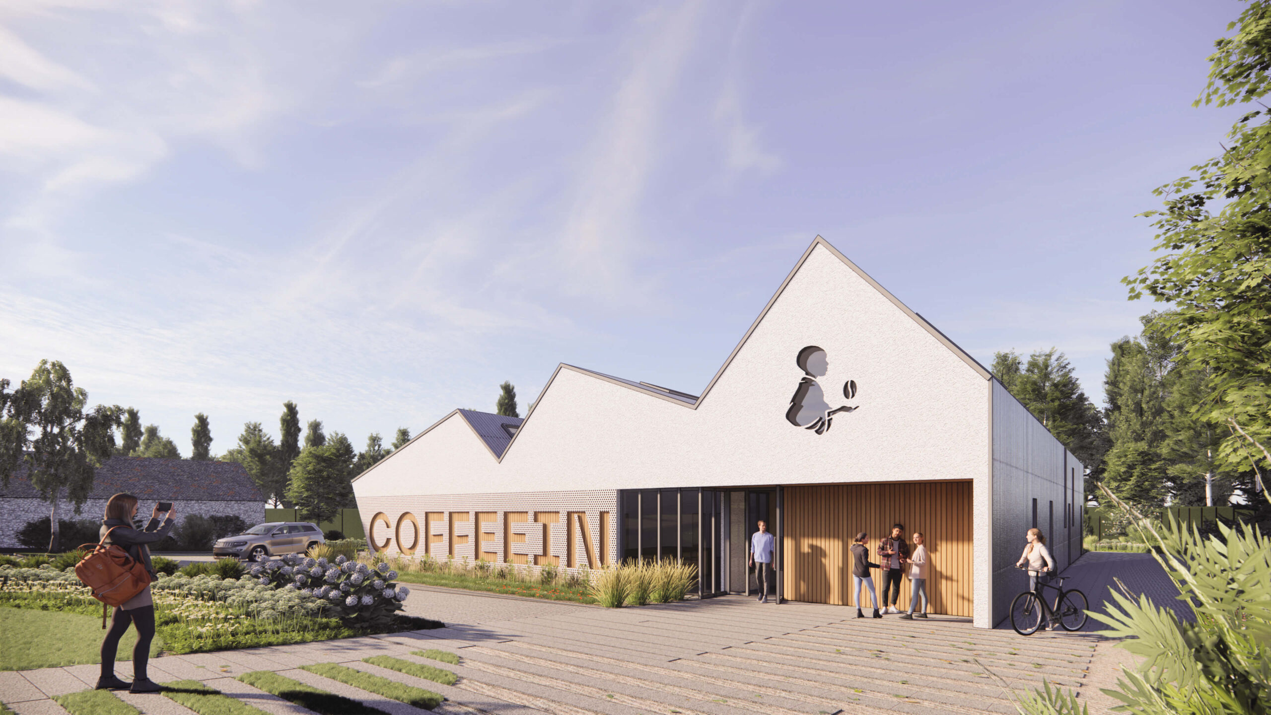 Objekt je navrhnutý ako drevostavba s možnosťou použiť prefabrikované panely.