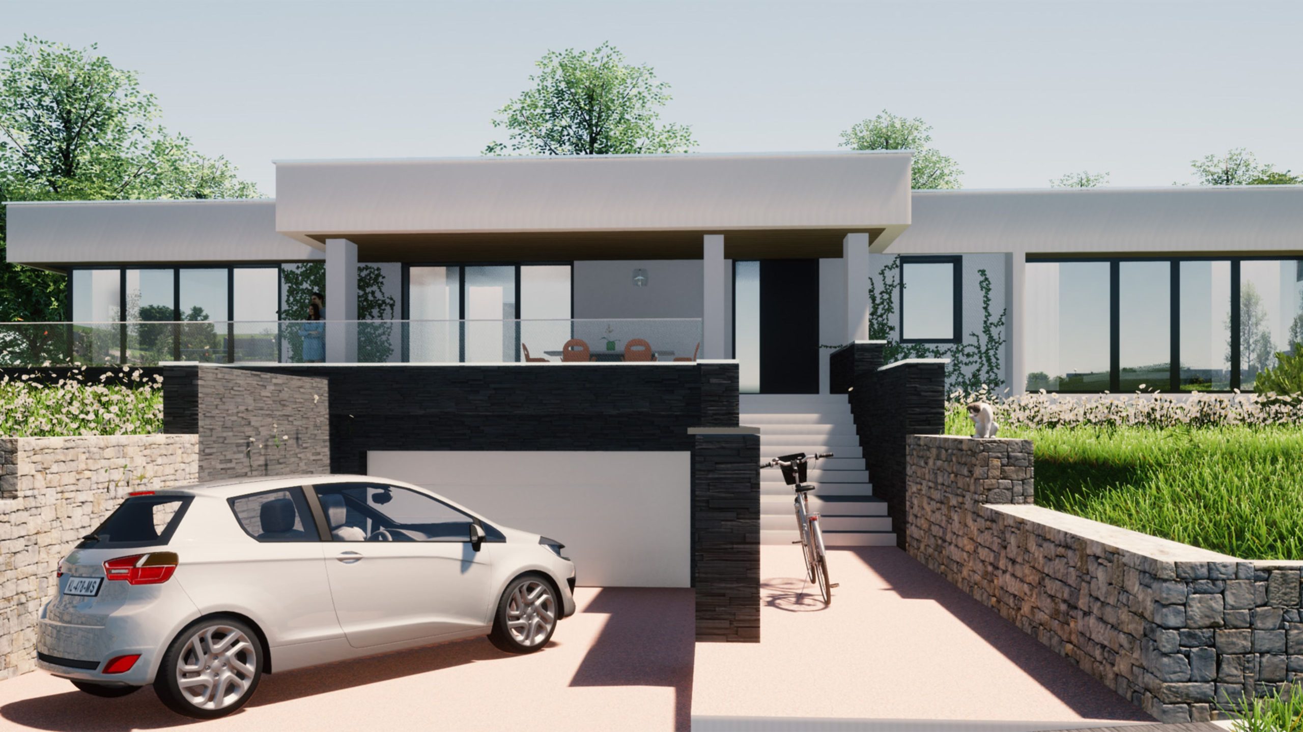 Beethovenová alej, Banka