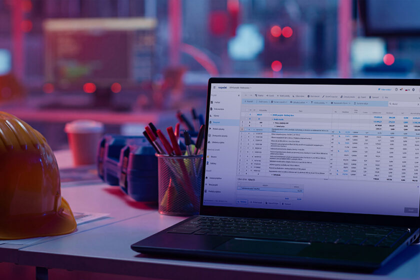 softvér na stavebný rozpočet v počítači v projektovej kancelárii