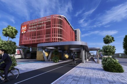 Parkovací dom v TIOP Ružinov v Bratislave.