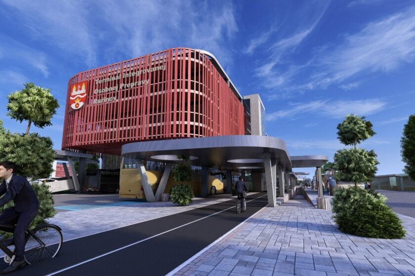 Parkovací dom v TIOP Ružinov v Bratislave.