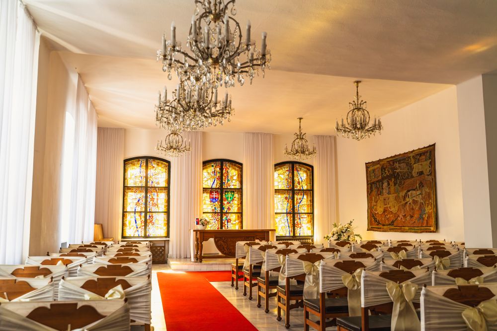 Obradná sieň v  historickej radnici v Žiline