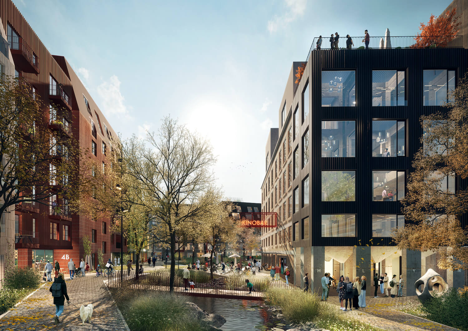 Mestské bloky sa majú vyznačovať ľudskou mierkou a budú doplnené o zelené vnútrobloky.