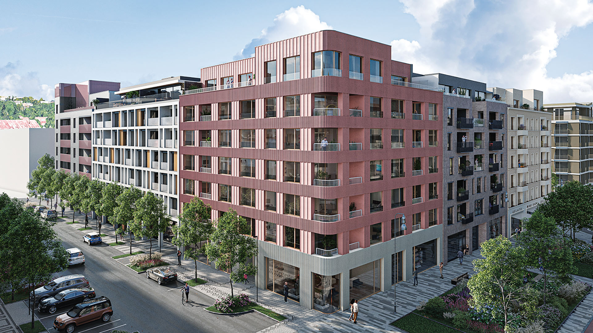 Polyfunkčný bytový dom SM07/3,5,9 Smíchov City Sever, 3. etapa, Paha, ČR, 2027 – v príprave.