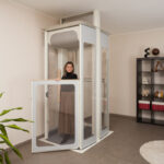 Detail spodnej časti domáceho výťahu bezbariérový vstup