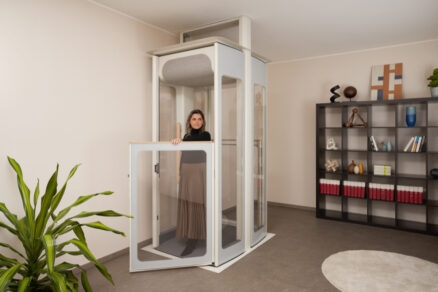 Detail spodnej časti domáceho výťahu bezbariérový vstup