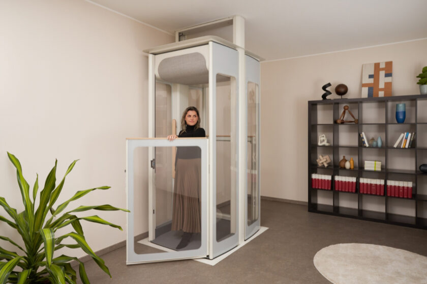 Detail spodnej časti domáceho výťahu bezbariérový vstup