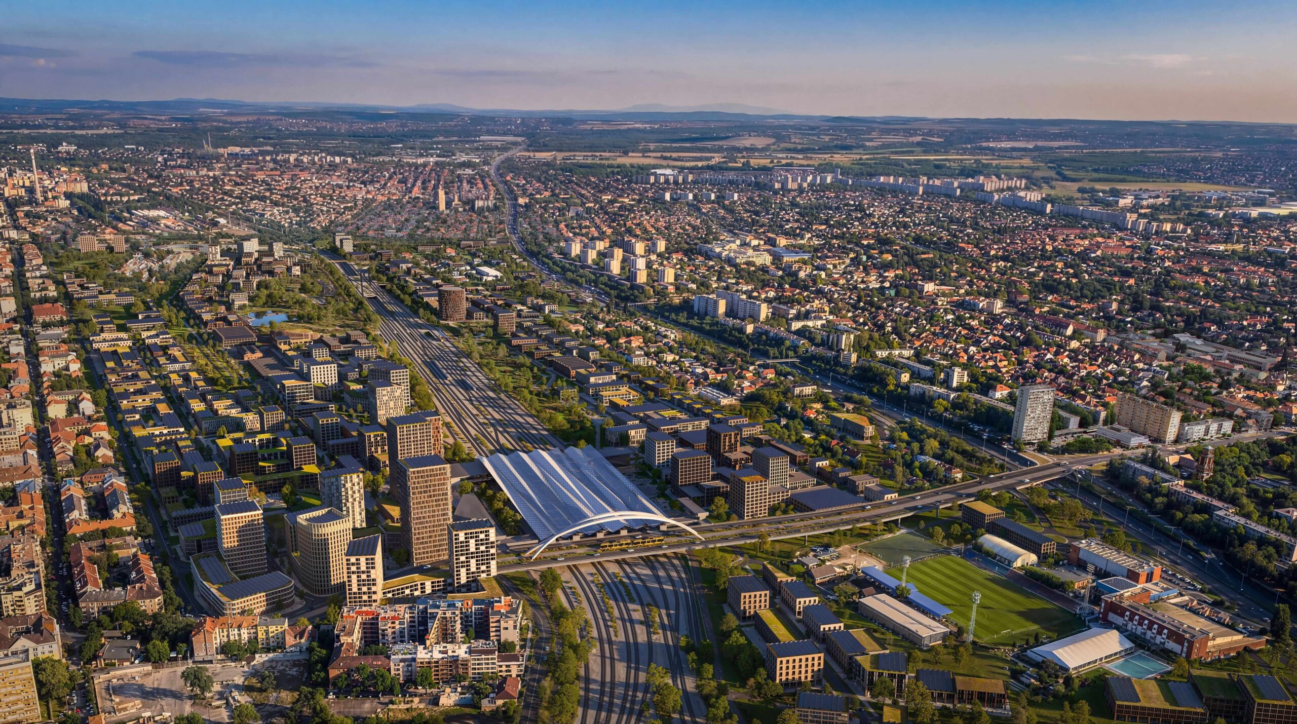 Návrh mestskej štvrte Rákosrendező, Budapešť