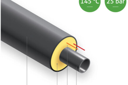 Obr. 2 Skladba potrubia predizolované oceľového potrubia