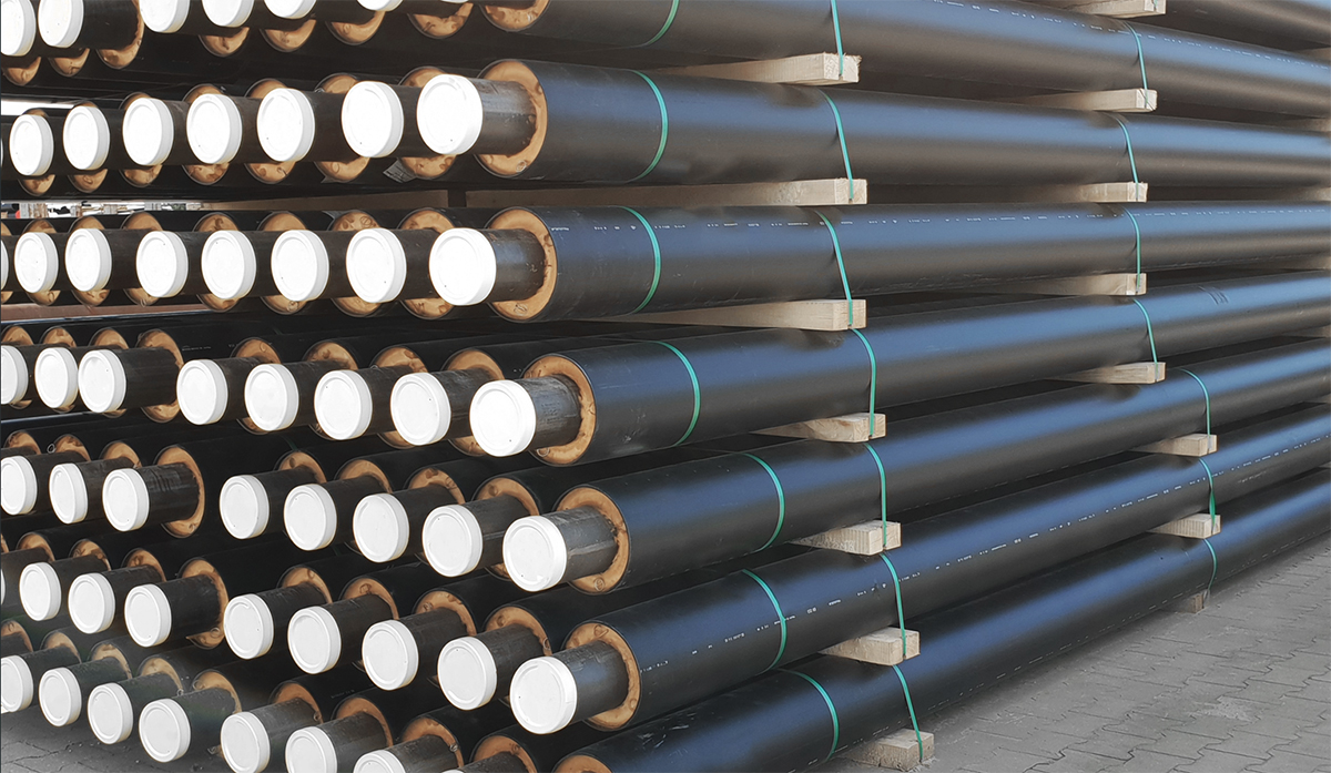 Obr. 1 Predizolované oceľové potrubia RADPOL PIPES