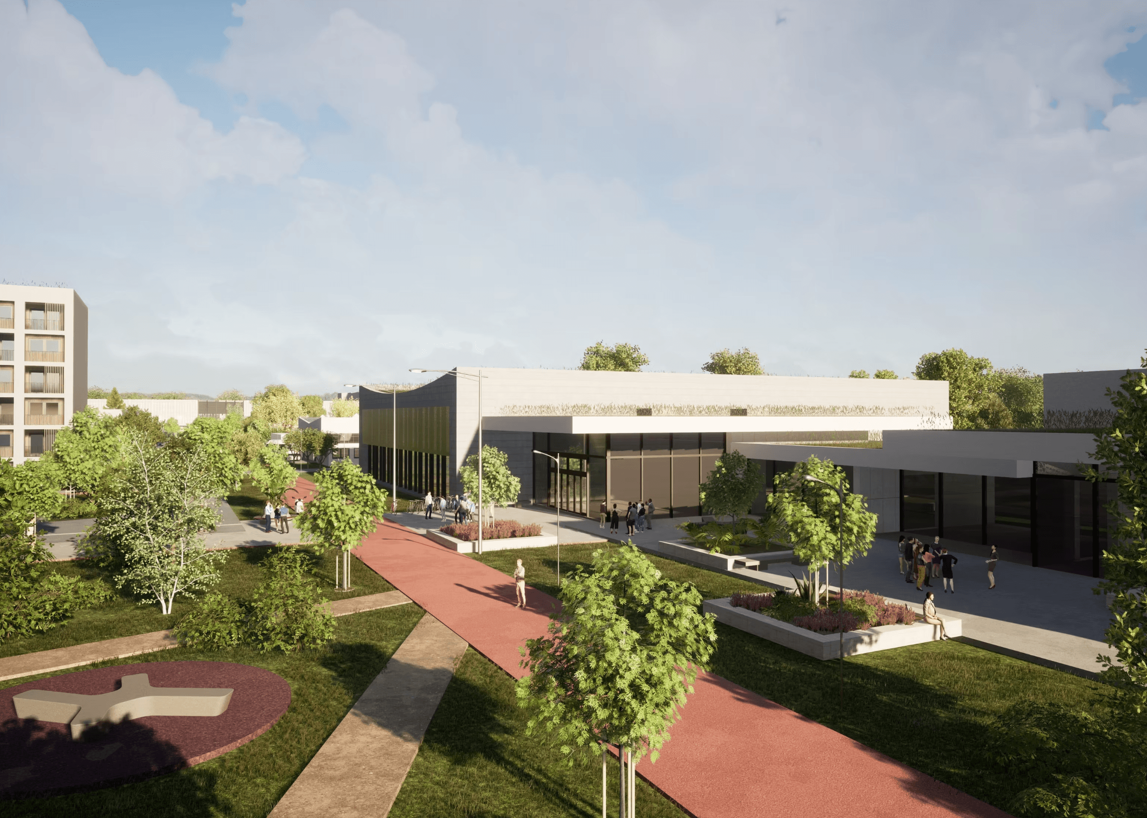 Urbanistická štúdia stredoškolského kampusu v Šaci, Košice