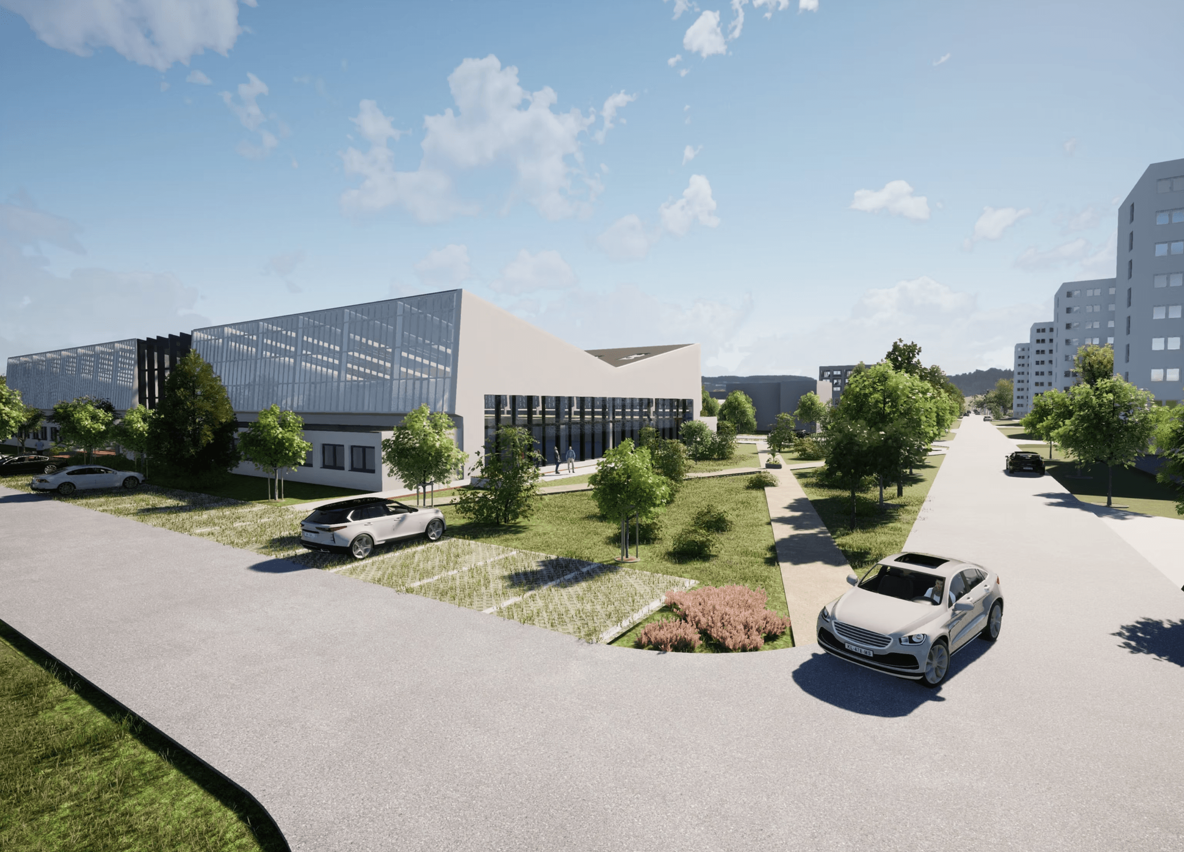 Urbanistická štúdia stredoškolského kampusu v Šaci, Košice