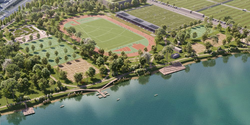 Športový areál na Zlatých pieskoch v Bratislave, atletická časť