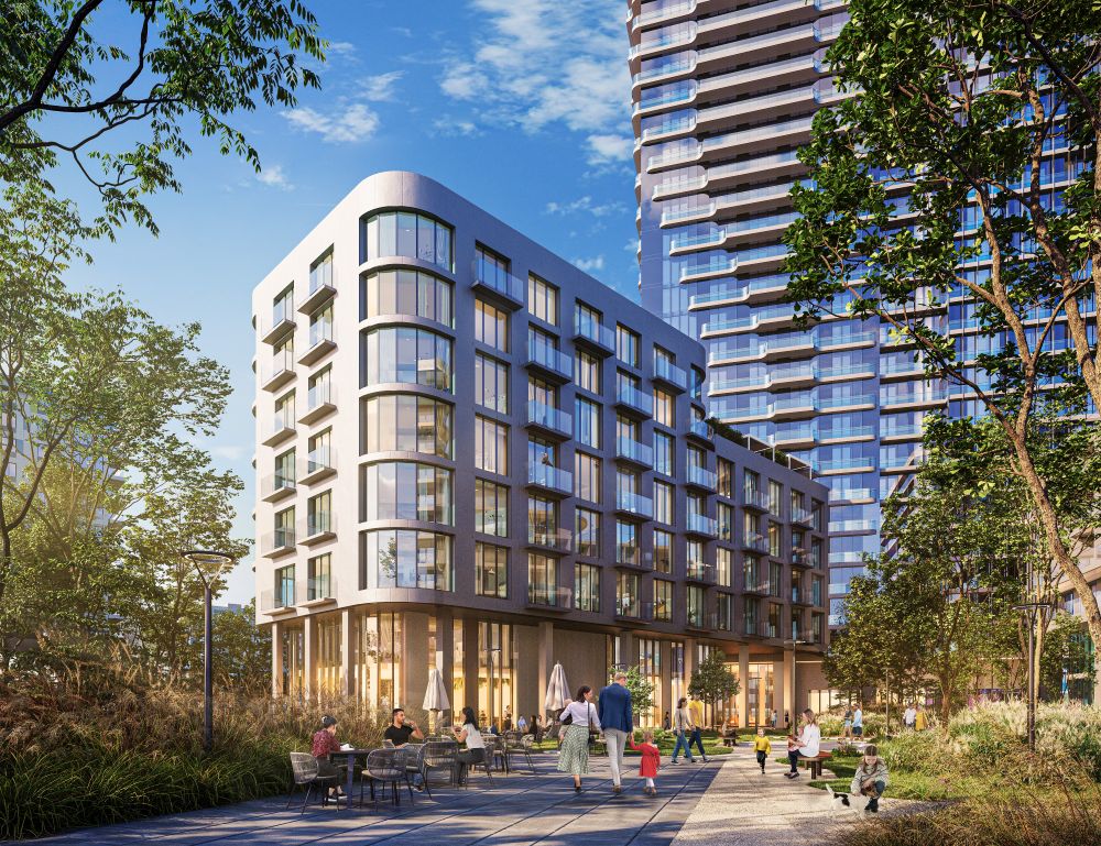 Parter v jednej z dvoch menších budov Ister Toweru v Bratislave.