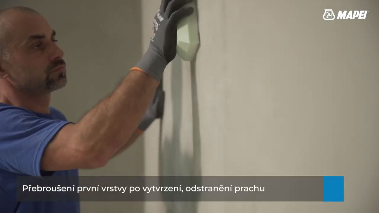 Aplikačný postup: Finálna úprava betónovej steny Aplikačný postup: Finálna úprava betónovej steny