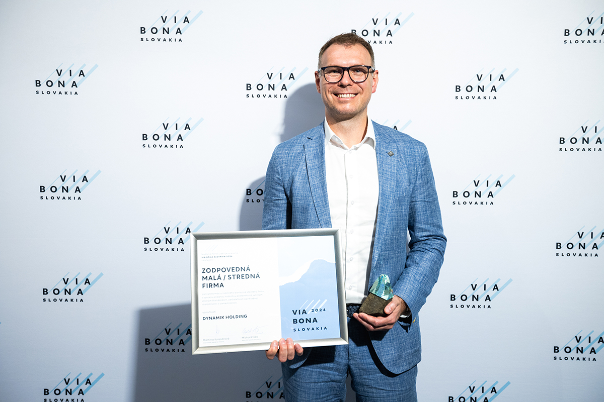 DYNAMIK získal ocenenie Via Bona za výnimočný prístup k zodpovednému podnikaniu