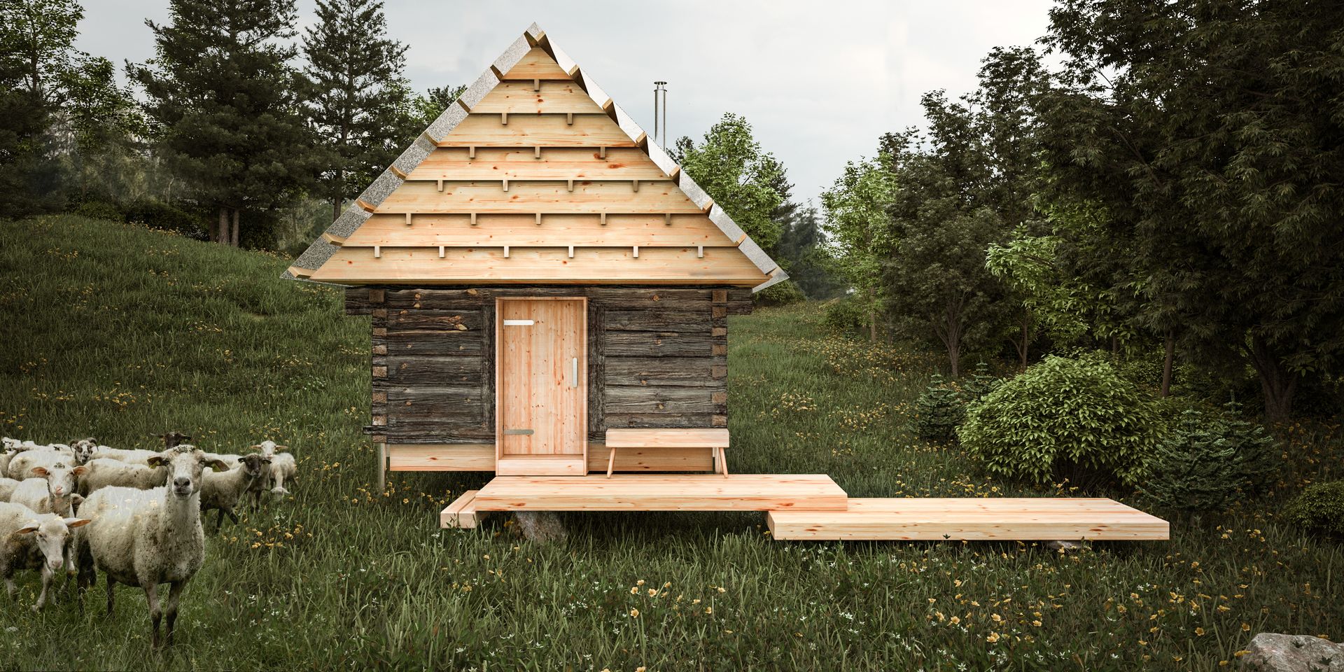 Komunitná sauna na Podpoľaní