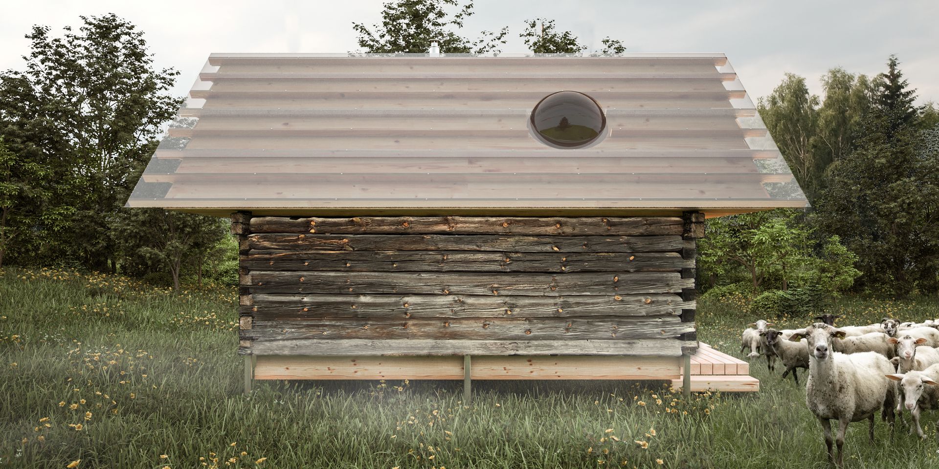 Komunitná sauna na Podpoľaní
