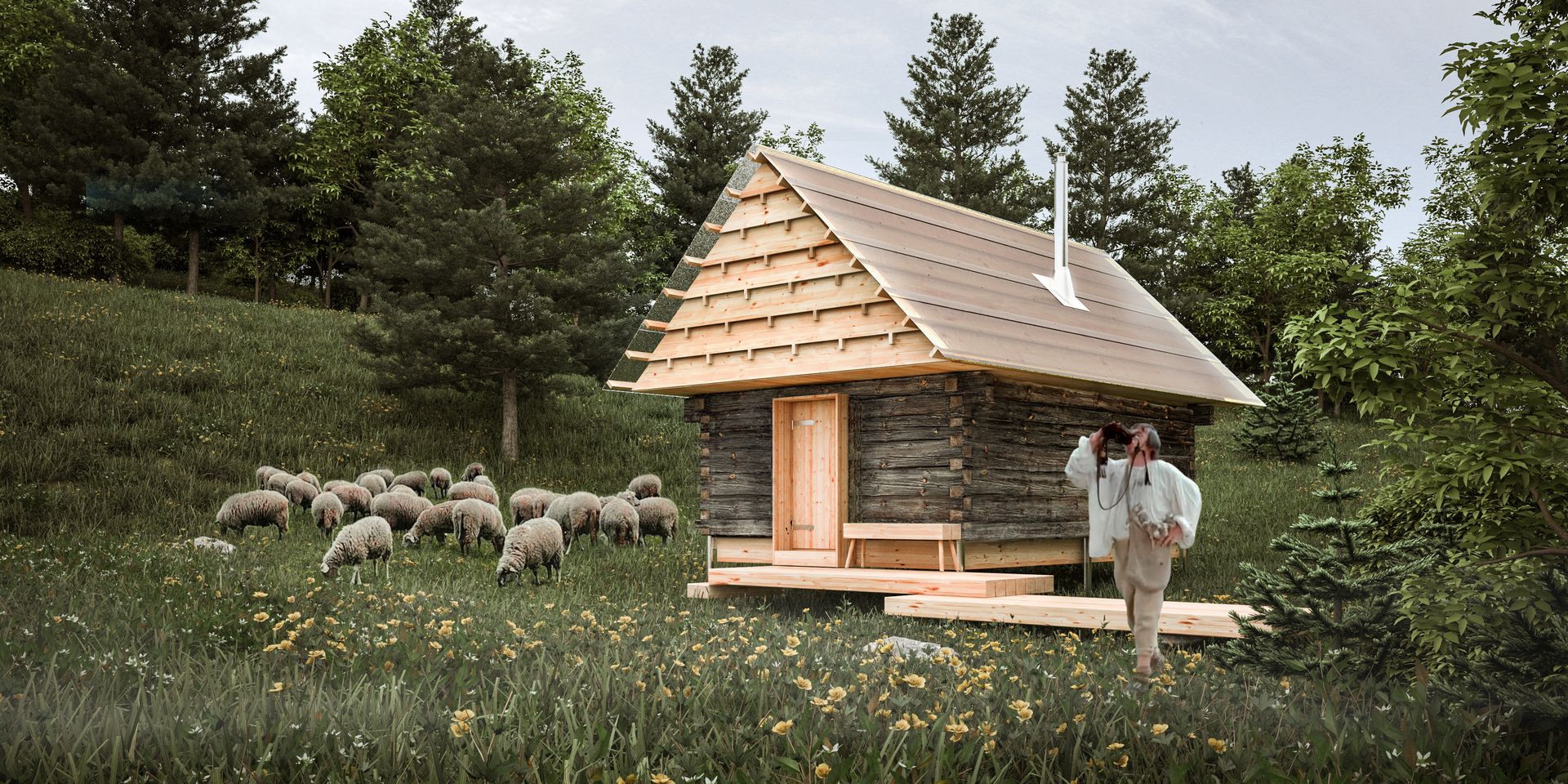 Komunitná sauna na Podpoľaní