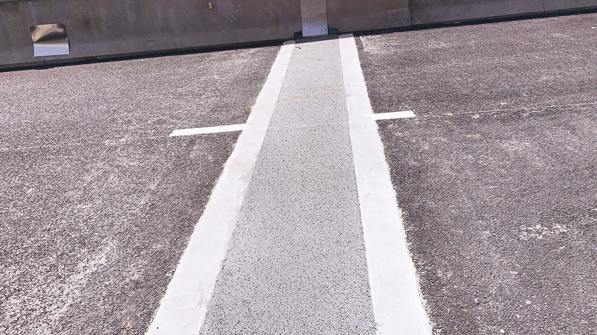 Detail elastického dilatačného záveru na diaľničnom moste