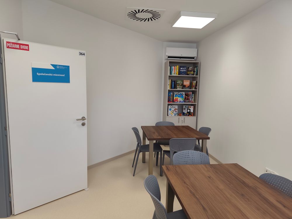  V pavilóne M pribudla Spoločenská miestnosť pre pacientov.