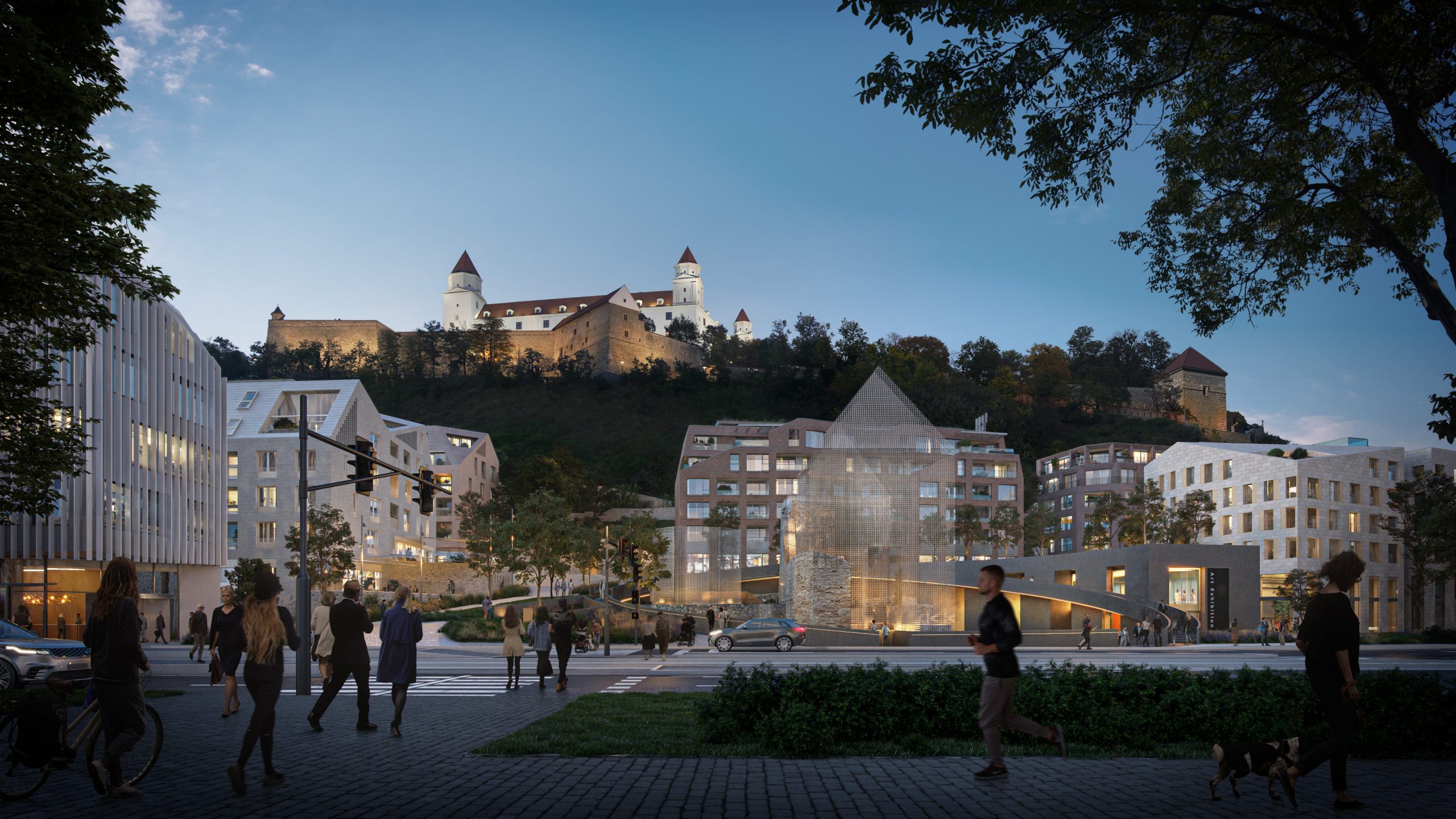 Vizualizácia budúce vzhľadu budovy V4, Bratislava