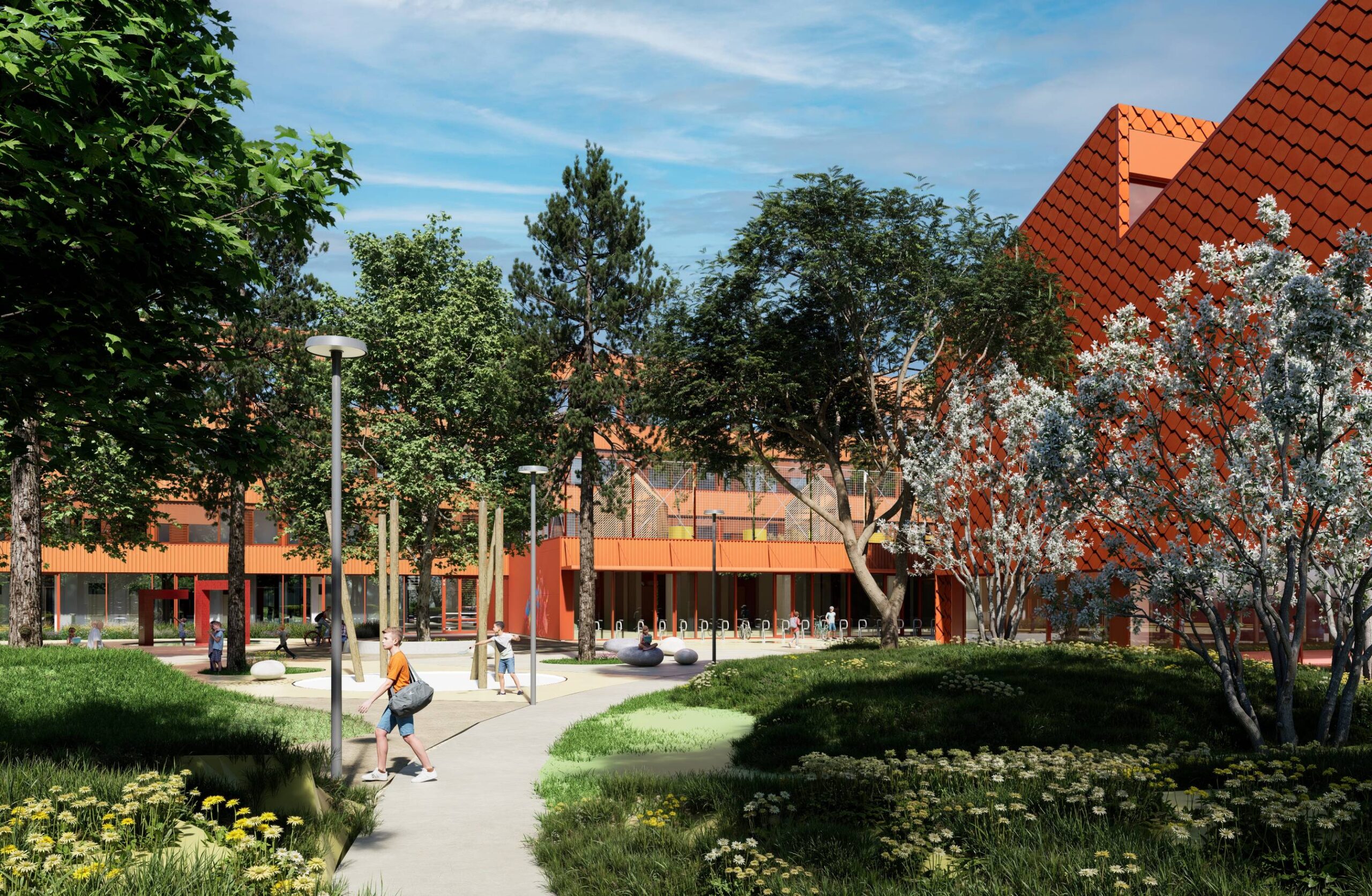 Areál školy bude po novom pretransformovaný na ekologický park. zs-atomova-rekonstrukcia-trnava