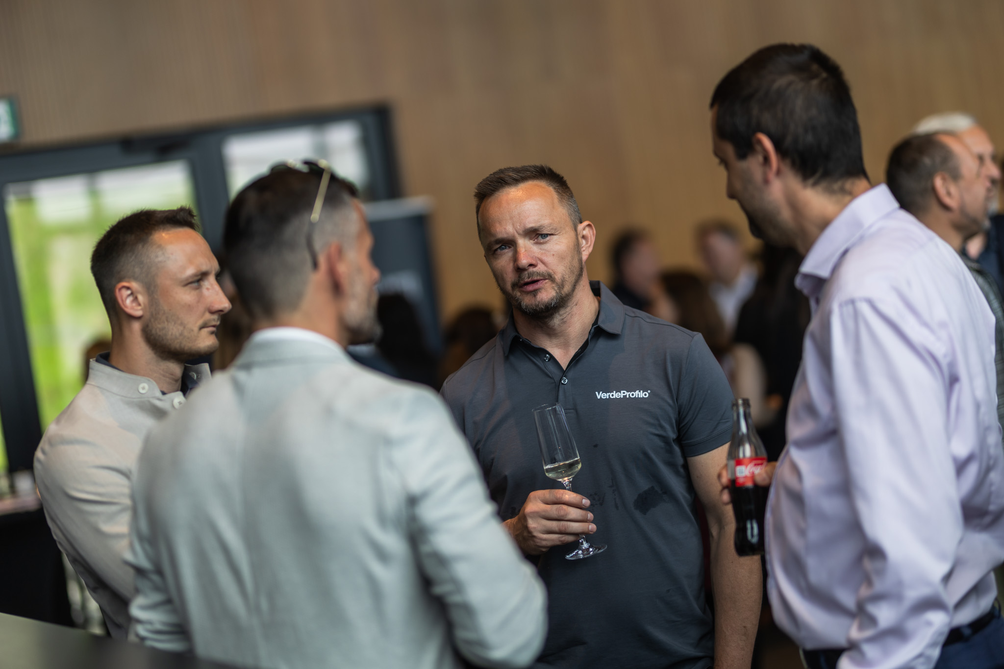 Zľava: Dušan Kolek Lusaro, VerdeProfilo; Martin Kušík, Techno box services; Róber Köver Lusaro, VerdeProfilo; Juraj Rischer, Techno box services