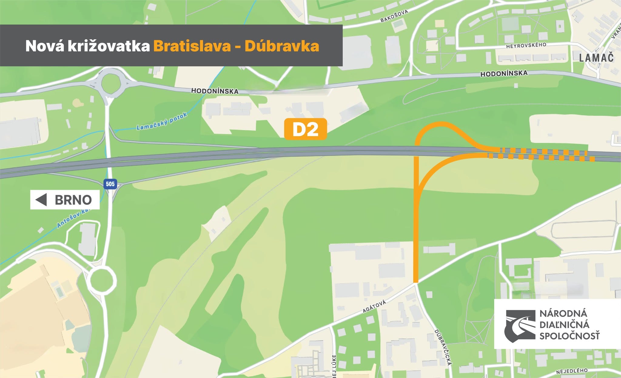 Nová križovatka prinesie dve nové vetvy. 