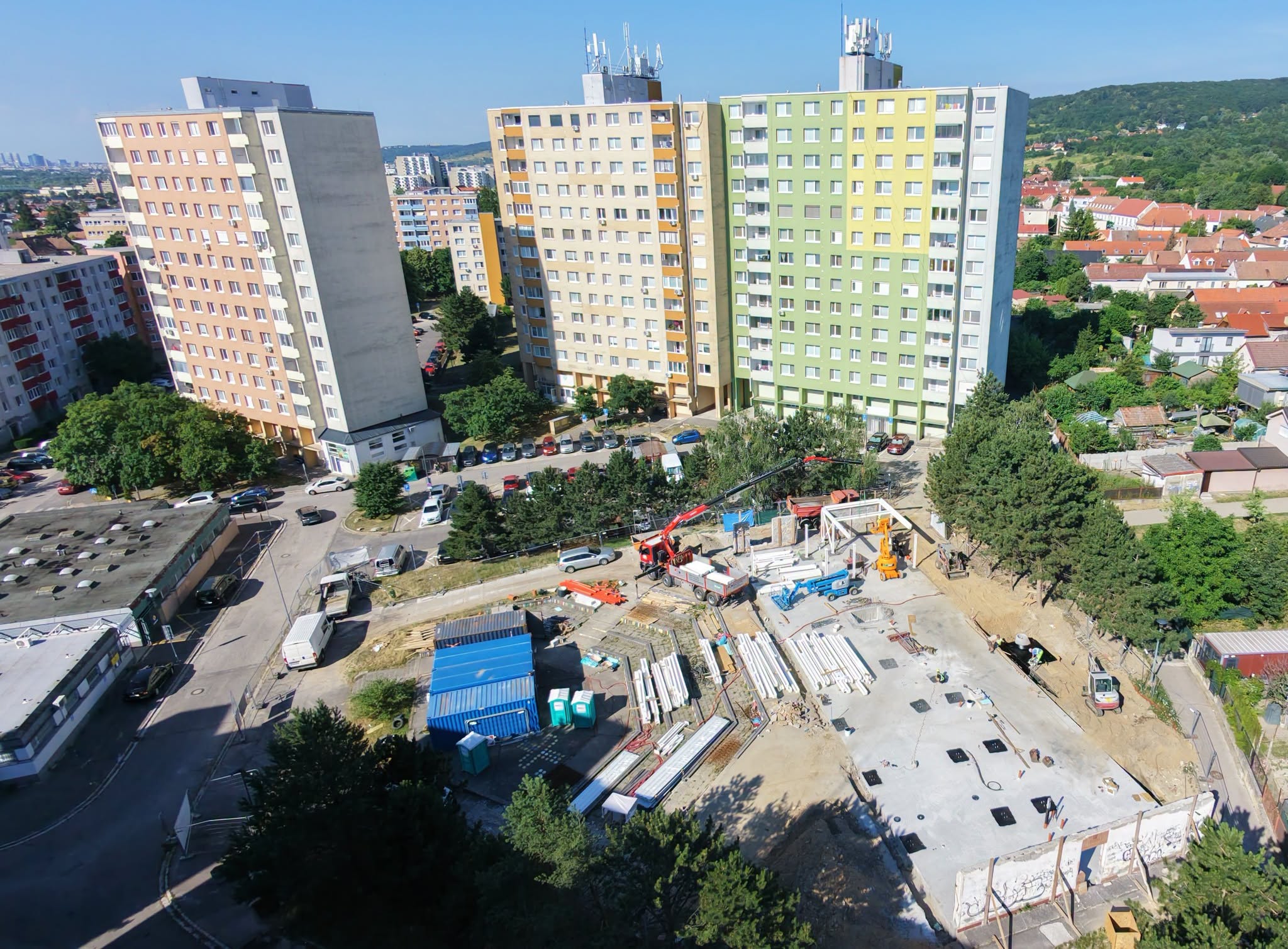 Pohľad na stavenisko - jún 2026