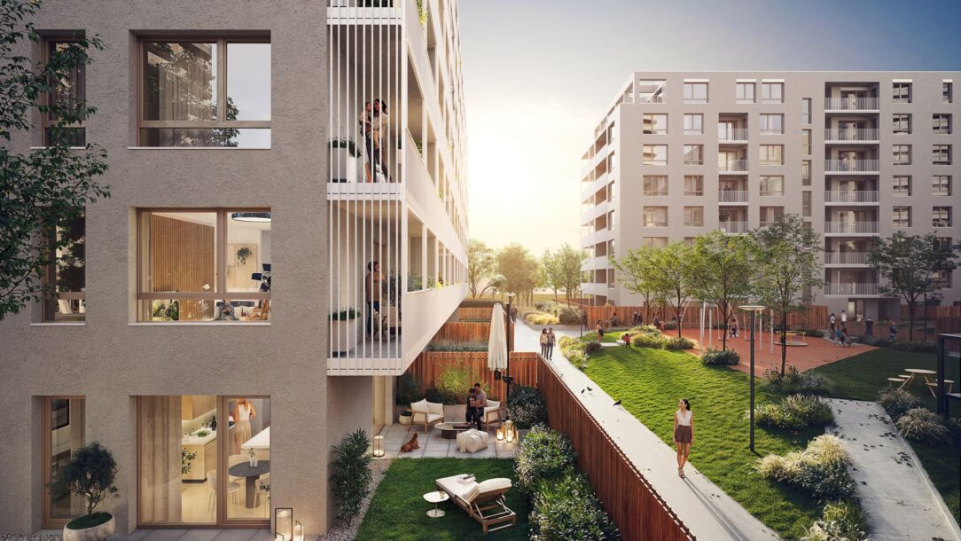 Slnečnice Nad mestom – Vnútrobloky - 1. etapa, Bratislava-Petržalka Slnečnice Nad mestom – Vnútrobloky - 1. etapa, Bratislava-Petržalka