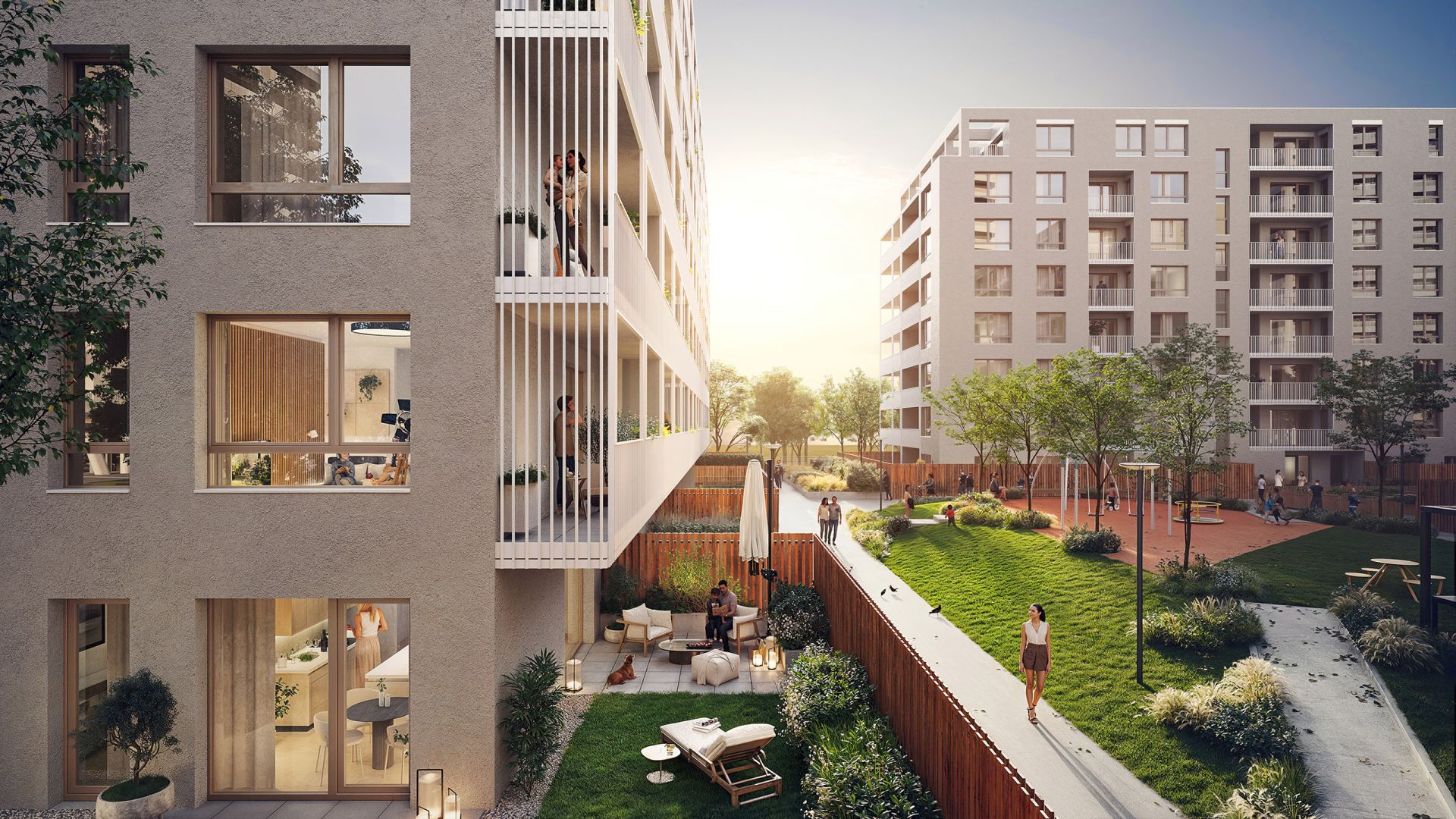Slnečnice Nad mestom – Vnútrobloky - 1. etapa, Bratislava-Petržalka